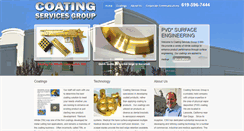 Desktop Screenshot of coatingservicesgroup.com